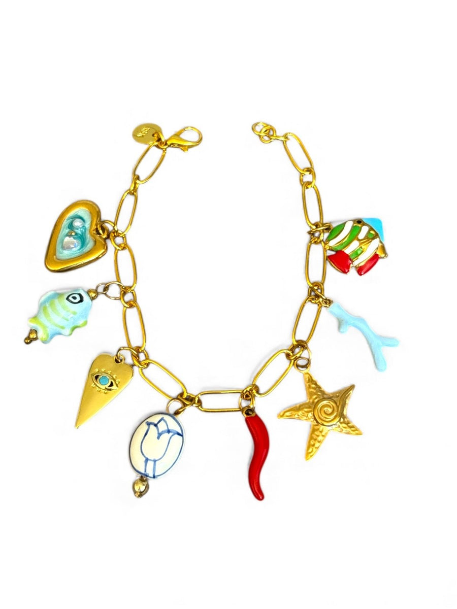 Charm Avenue Dory charm bracelet - 18k gold plated - Shop women's at Charm Avenue