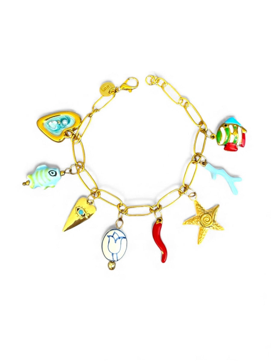 Charm Avenue Dory charm bracelet - 18k gold plated - Shop women's at Charm Avenue
