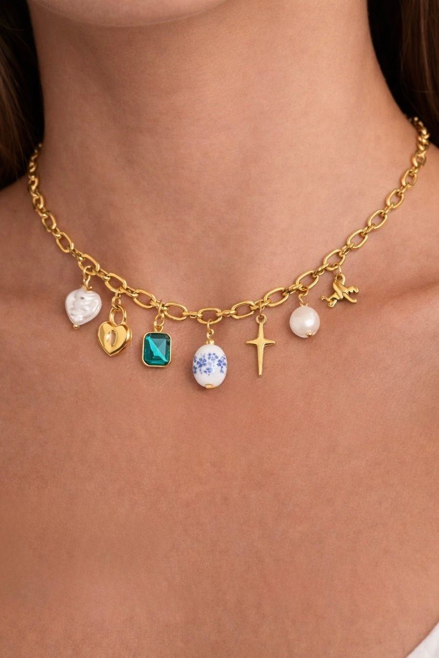 Charm Avenue Feeling blue charm necklace - Shop women's at Charm Avenue