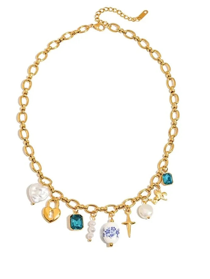 Charm Avenue Feeling blue charm necklace - Shop women's at Charm Avenue