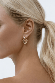 Charm Avenue Fleur earrings - 18k gold plated - Shop women's at Charm Avenue