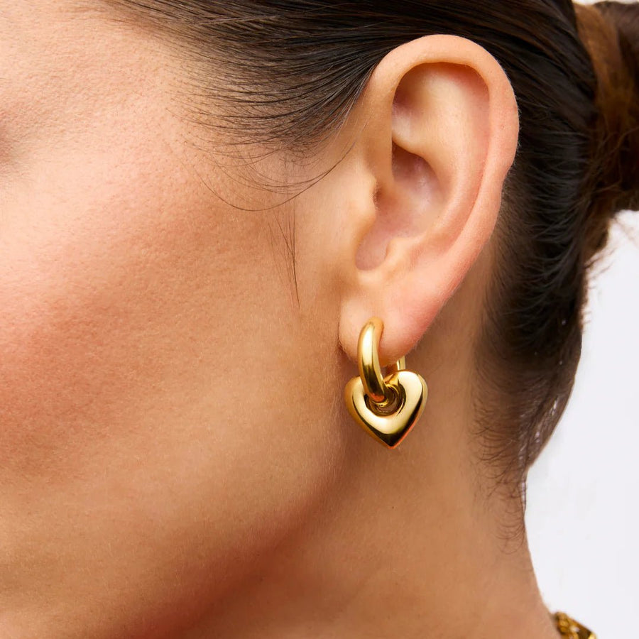 Charm Avenue Fleur earrings - 18k gold plated - Shop women's at Charm Avenue