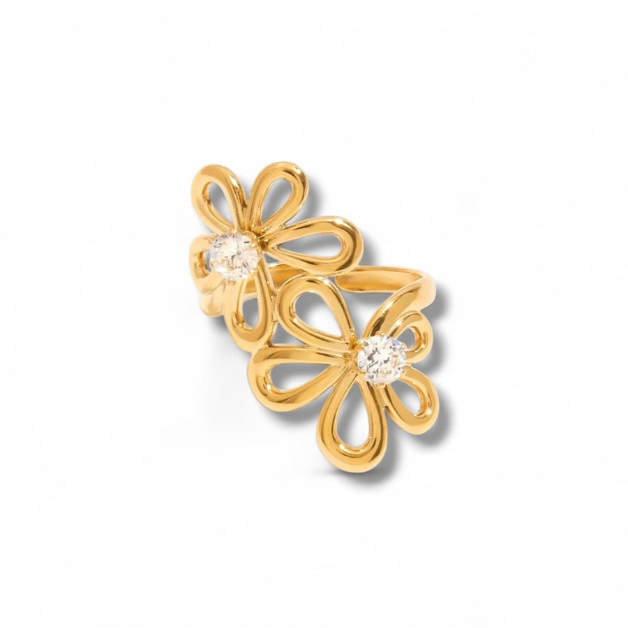 Charm Avenue Flora ring - 18k gold plated - Shop women's at Charm Avenue