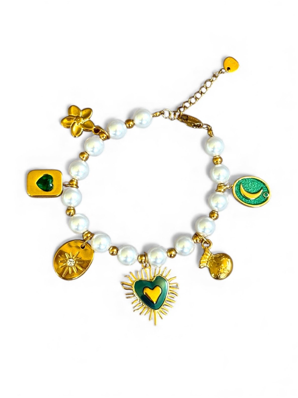 Charm Avenue Fortune bracelet - pearl/18k gold plated - Shop women's at Charm Avenue