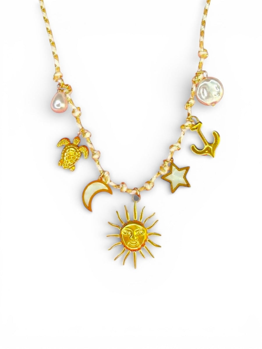 Charm Avenue Freya rope - charm necklace 18k gold plated - Shop women's at Charm Avenue