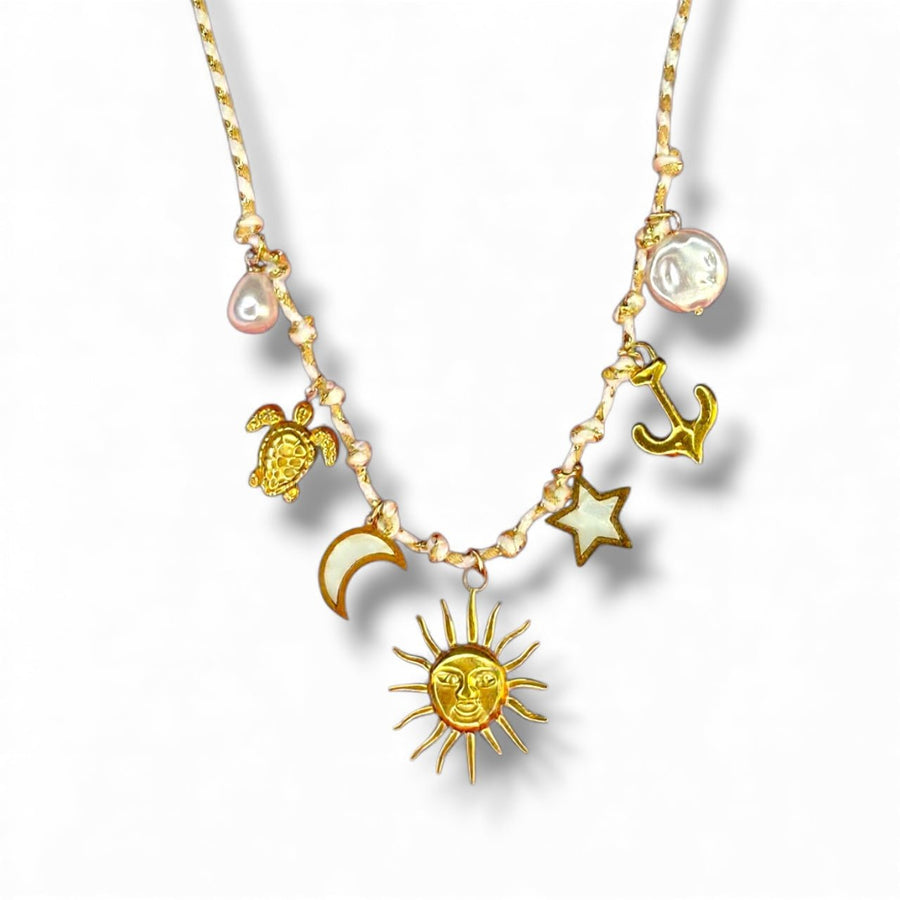 Charm Avenue Freya rope - charm necklace 18k gold plated - Shop women's at Charm Avenue