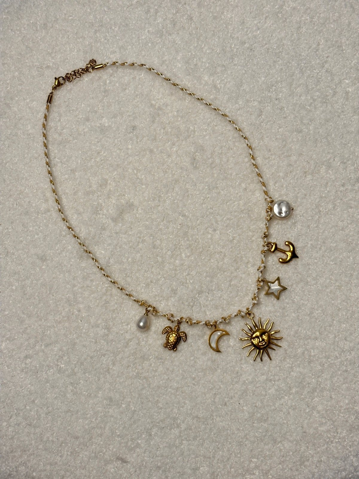 Charm Avenue Freya rope - charm necklace 18k gold plated - Shop women's at Charm Avenue