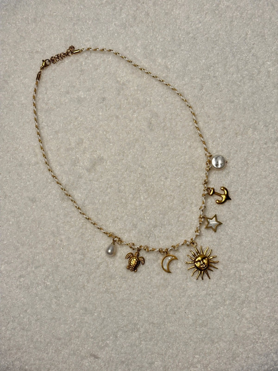 Charm Avenue Freya rope - charm necklace 18k gold plated - Shop women's at Charm Avenue