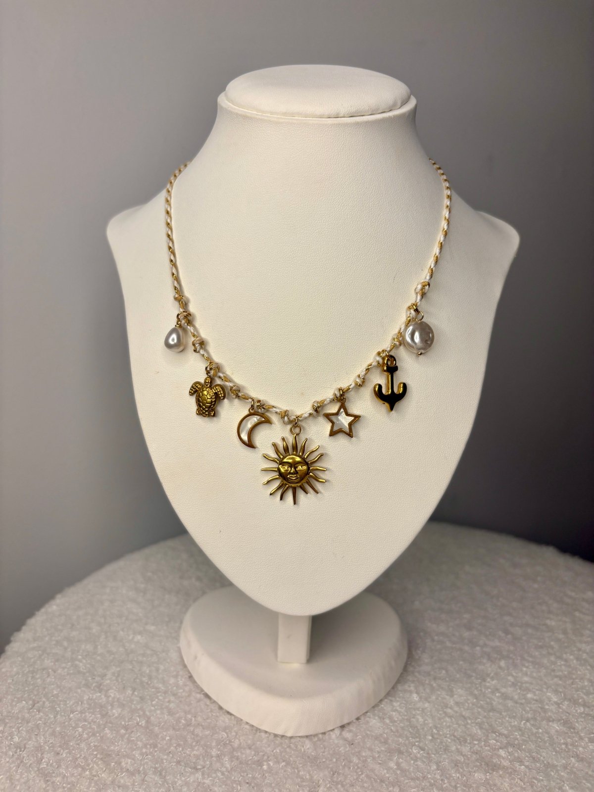 Charm Avenue Freya rope - charm necklace 18k gold plated - Shop women's at Charm Avenue