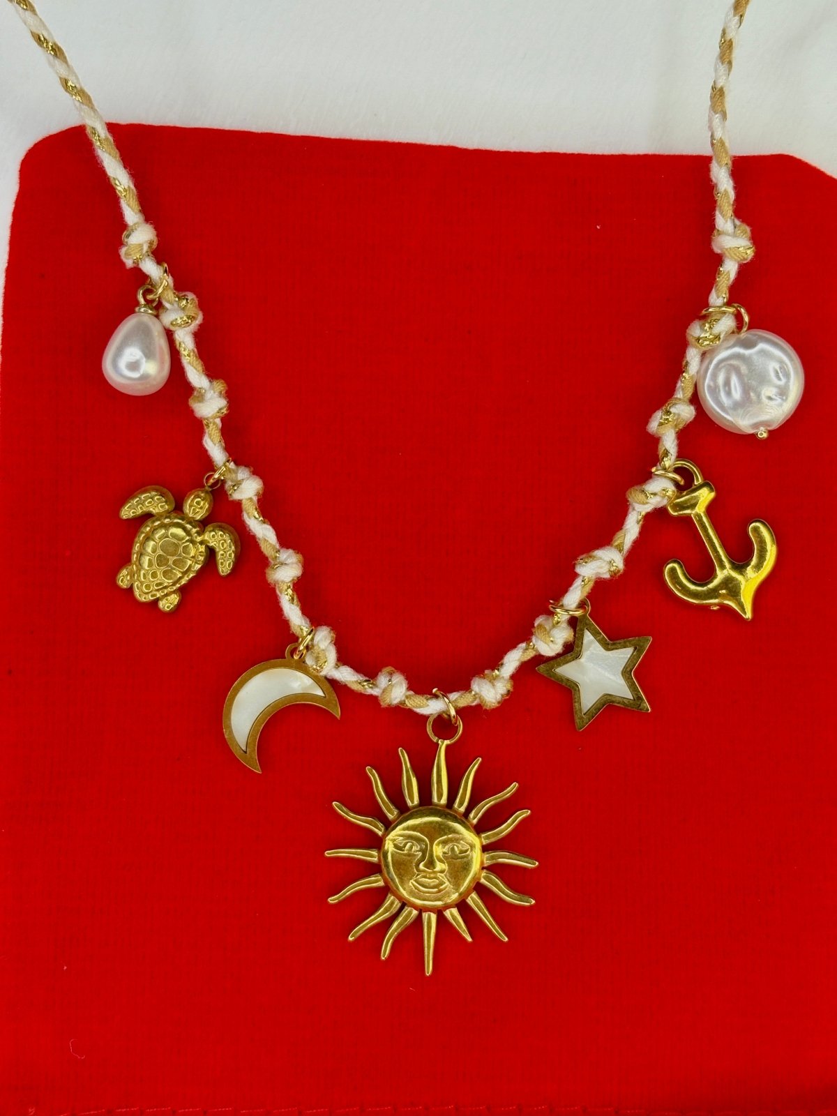 Charm Avenue Freya rope - charm necklace 18k gold plated - Shop women's at Charm Avenue