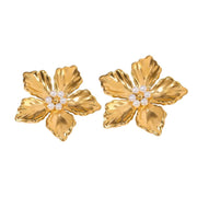 Charm Avenue Full bloom earring - 18k gold plated - Shop women's at Charm Avenue