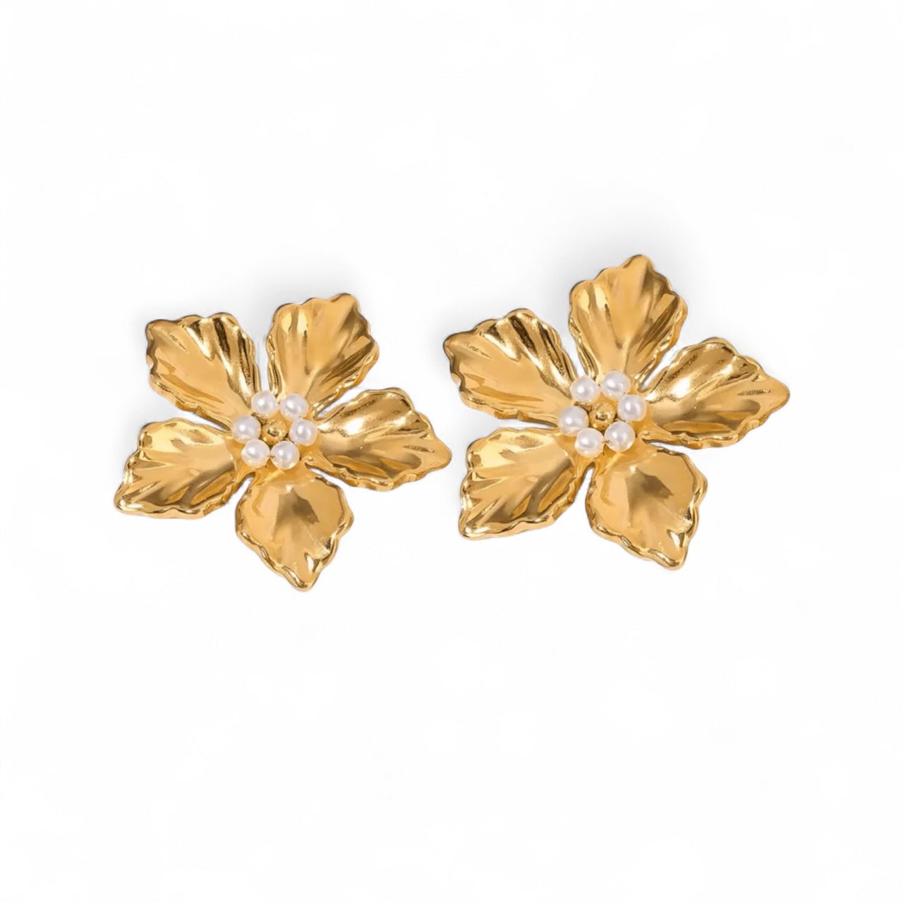 Charm Avenue Full bloom earring - 18k gold plated - Shop women's at Charm Avenue