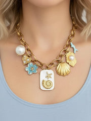 Charm Avenue Golden hour charm necklace - 18k gold plated - Shop women's at Charm Avenue