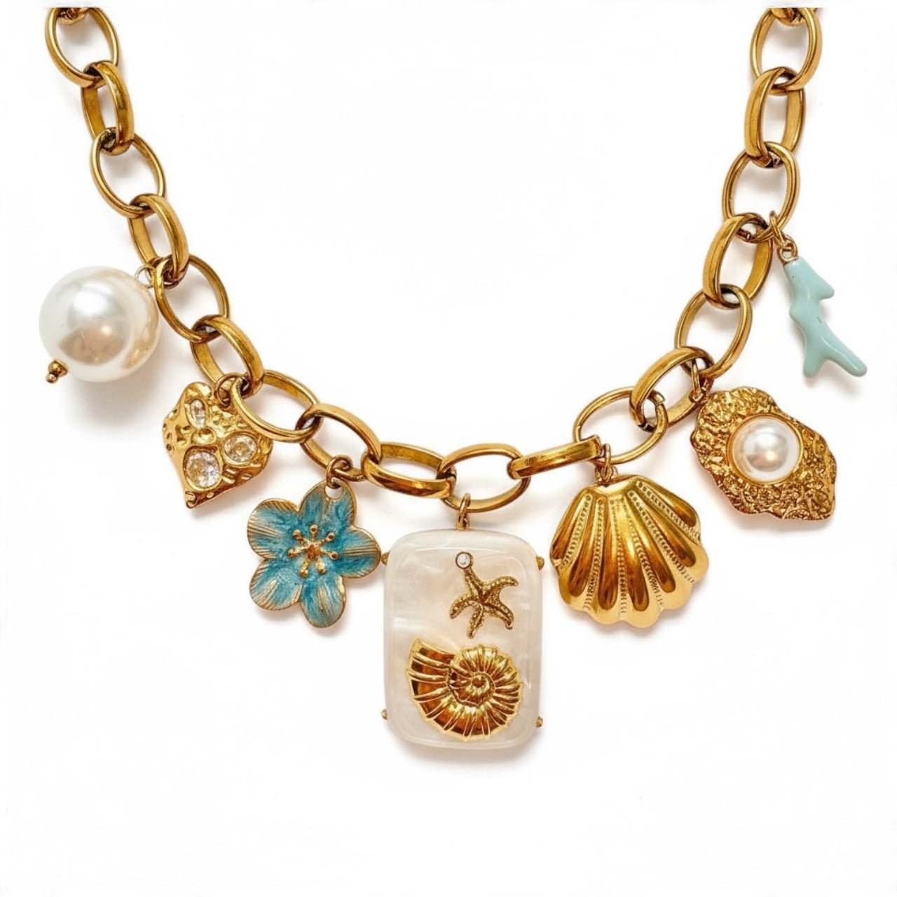 Charm Avenue Golden hour charm necklace - 18k gold plated - Shop women's at Charm Avenue