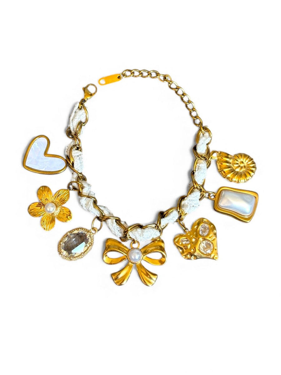 Charm Avenue Gretel charm bracelet - 18k gold plated - Shop women's at Charm Avenue