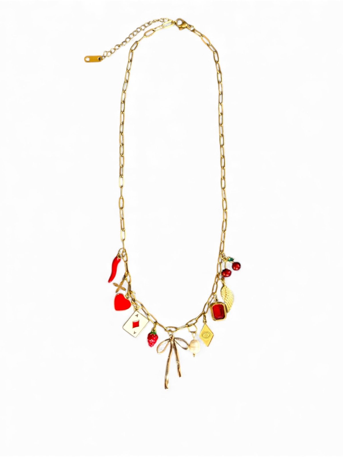 Charm Avenue Heart of hearts charm necklace - 18k gold plated - Shop women's at Charm Avenue