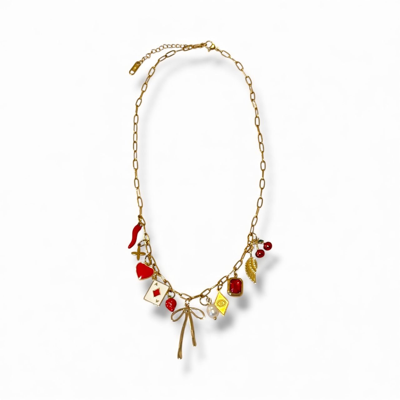 Charm Avenue Heart of hearts charm necklace - 18k gold plated - Shop women's at Charm Avenue