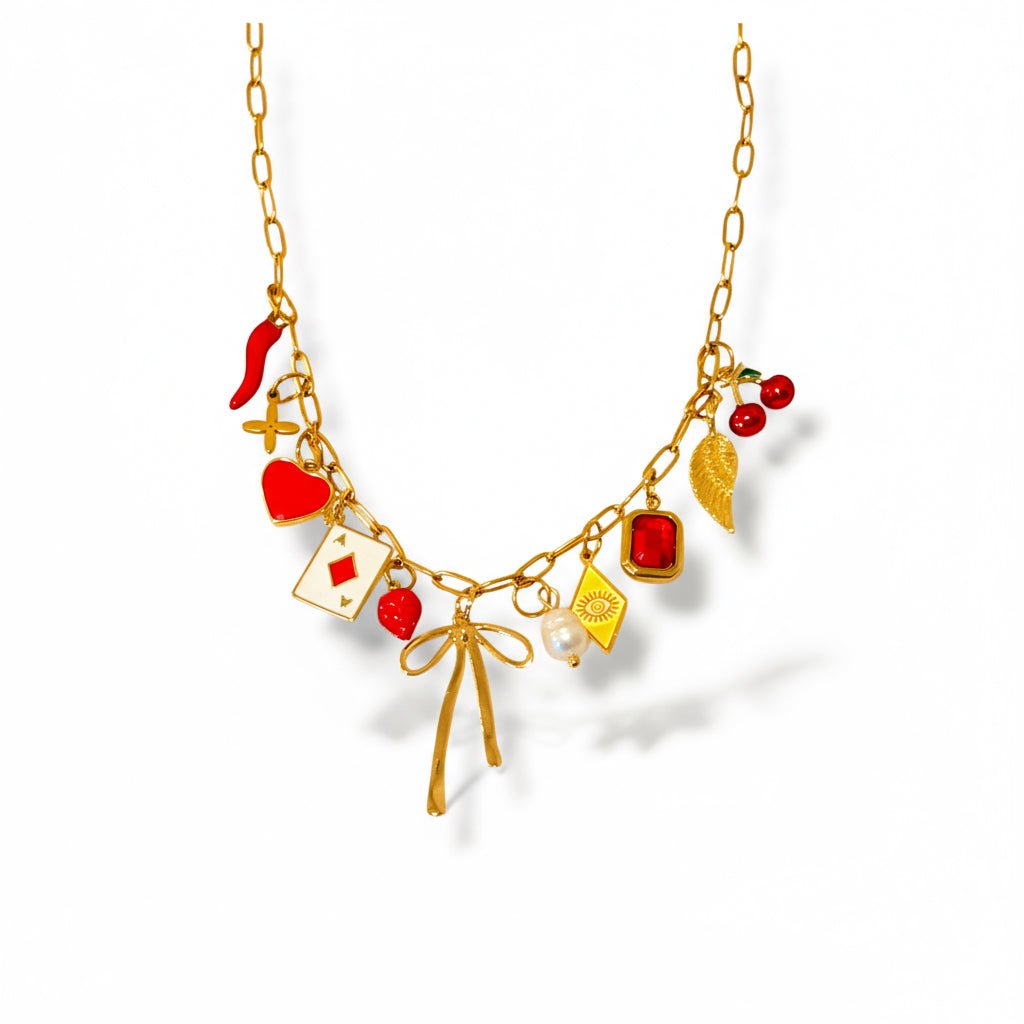 Charm Avenue Heart of hearts charm necklace - 18k gold plated - Shop women's at Charm Avenue