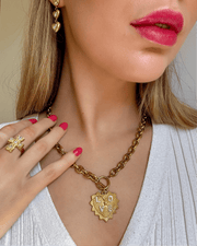 Charm Avenue Heartbreaker link necklace - Shop women's at Charm Avenue