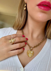 Charm Avenue Heartbreaker link necklace - Shop women's at Charm Avenue