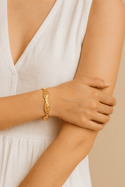 Charm Avenue Karina cuff bracelet - 18k gold plated - Shop women's at Charm Avenue