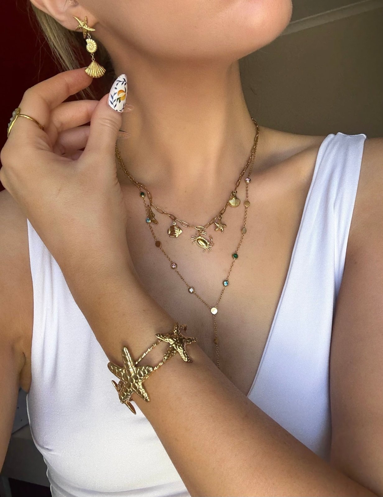 Charm Avenue Khloe cuff bracelet - 18k gold plated - Shop women's at Charm Avenue