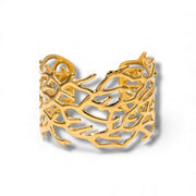 Charm Avenue Kristen cuff bracelet - 18k gold plated - Shop women's at Charm Avenue