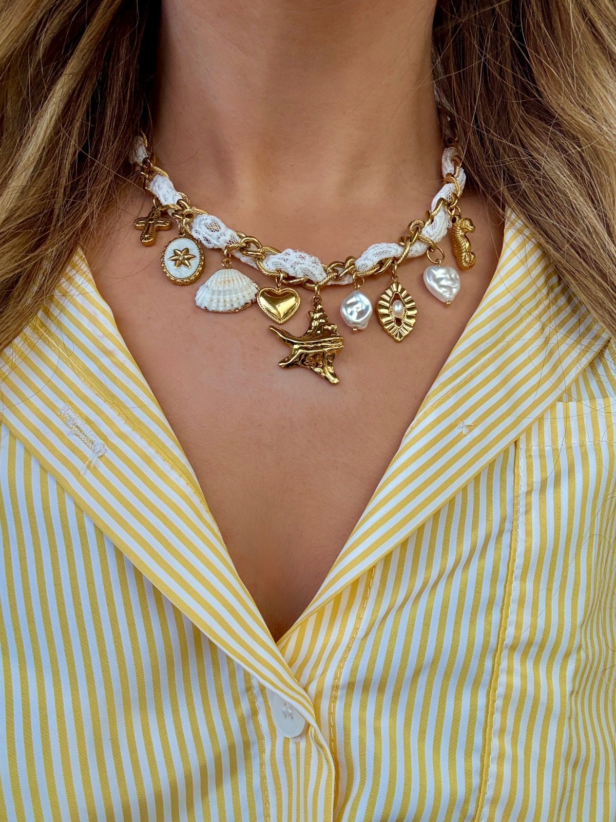 Charm Avenue Lacie charm necklace - 18k gold plated - Shop women's at Charm Avenue