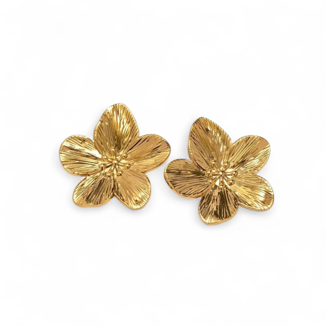 St Lucia Boutique Lily statement stud earring - 18k gold plated - Shop women's Accessories at Charm Avenue