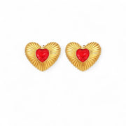 Charm Avenue Lovebug stud earrings - 18k gold plated - Shop women's at Charm Avenue
