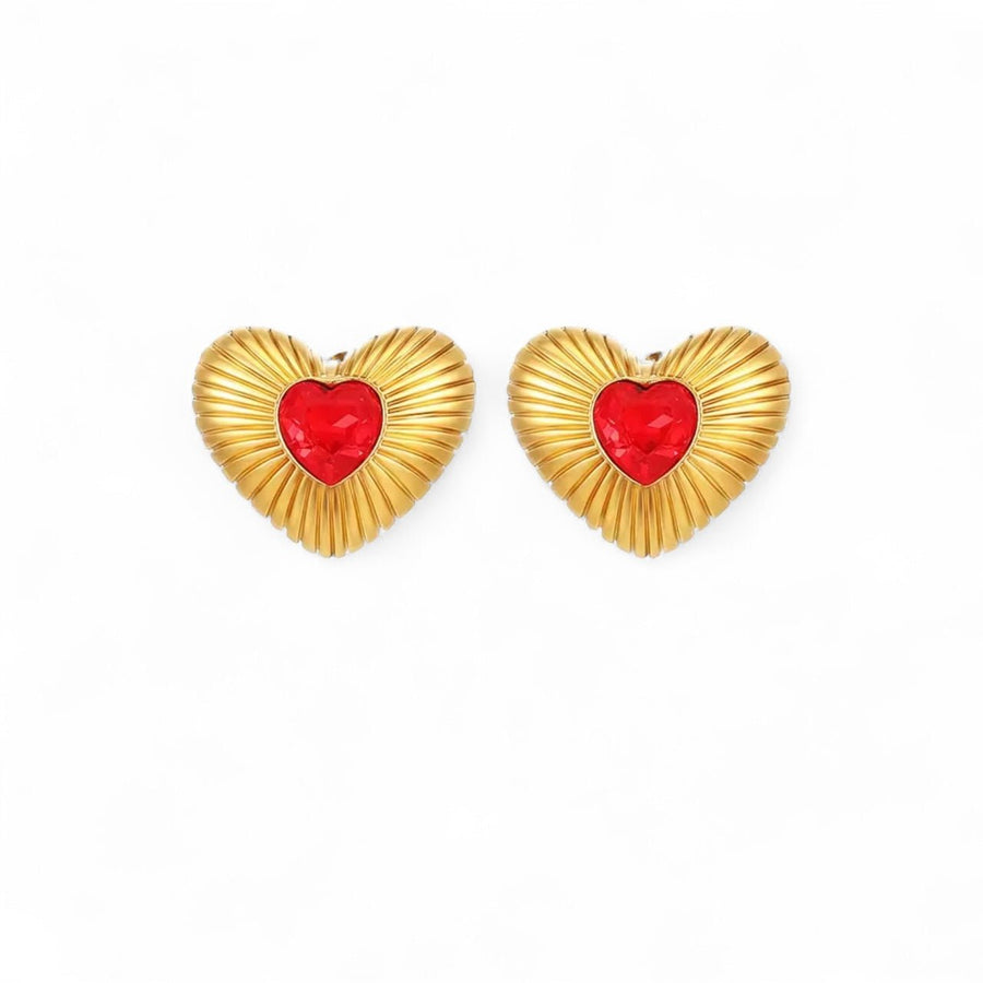 Charm Avenue Lovebug stud earrings - 18k gold plated - Shop women's at Charm Avenue