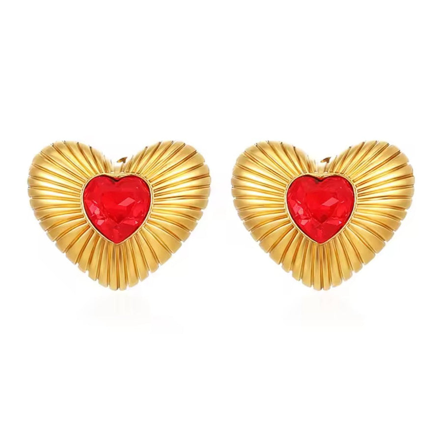 Charm Avenue Lovebug stud earrings - 18k gold plated - Shop women's at Charm Avenue