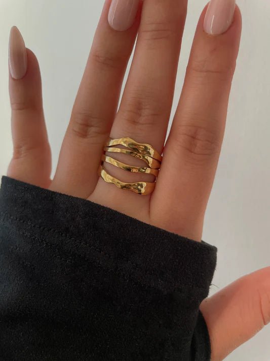 Charm Avenue Lyle ring gold - 18k gold plated - Shop women's at Charm Avenue