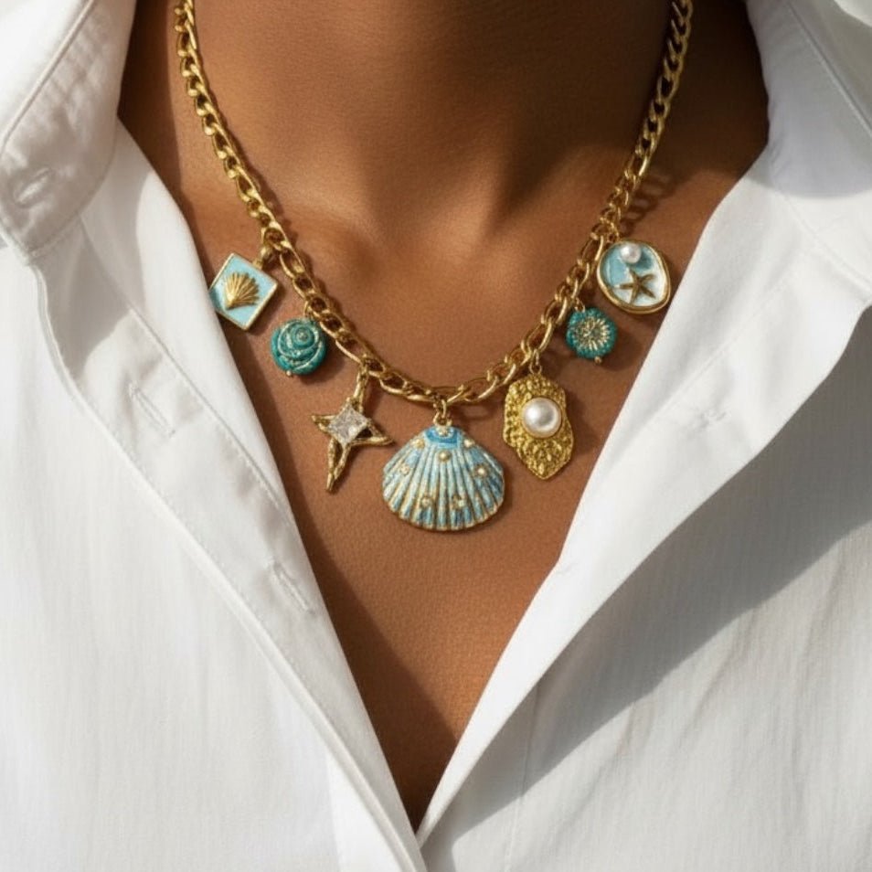 Charm Avenue Mariella charm necklace - 18k gold plated - Shop women's at Charm Avenue