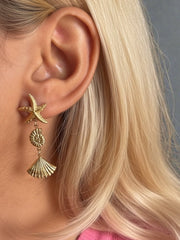 Charm Avenue Marine earrings - 18k gold plated - Shop women's at Charm Avenue