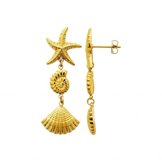 Charm Avenue Marine earrings - 18k gold plated - Shop women's at Charm Avenue
