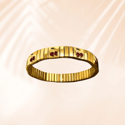Charm Avenue Marseille band bracelet - 18k gold plated - Shop women's at Charm Avenue
