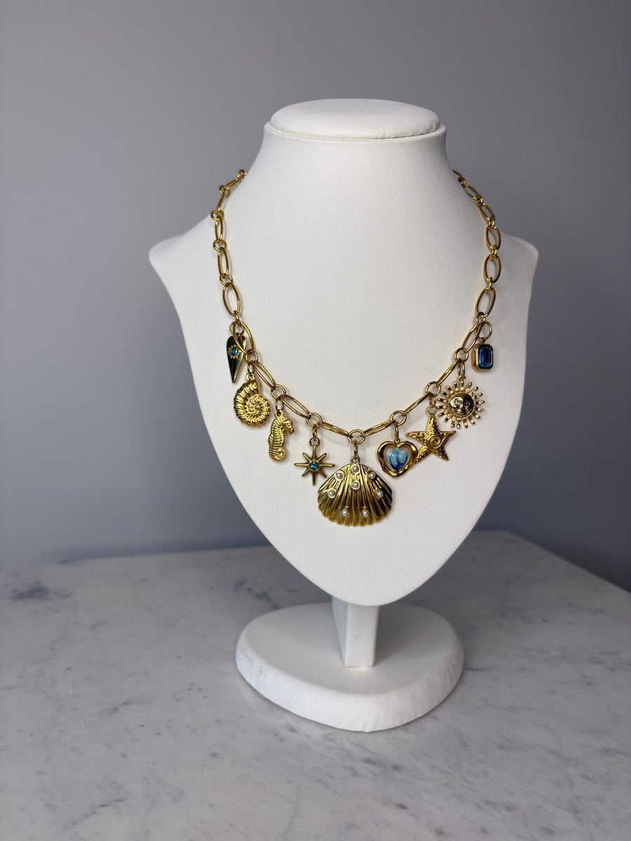 St Lucia Boutique Mel - sea inspired charm necklace - Shop women's at St Lucia Boutique