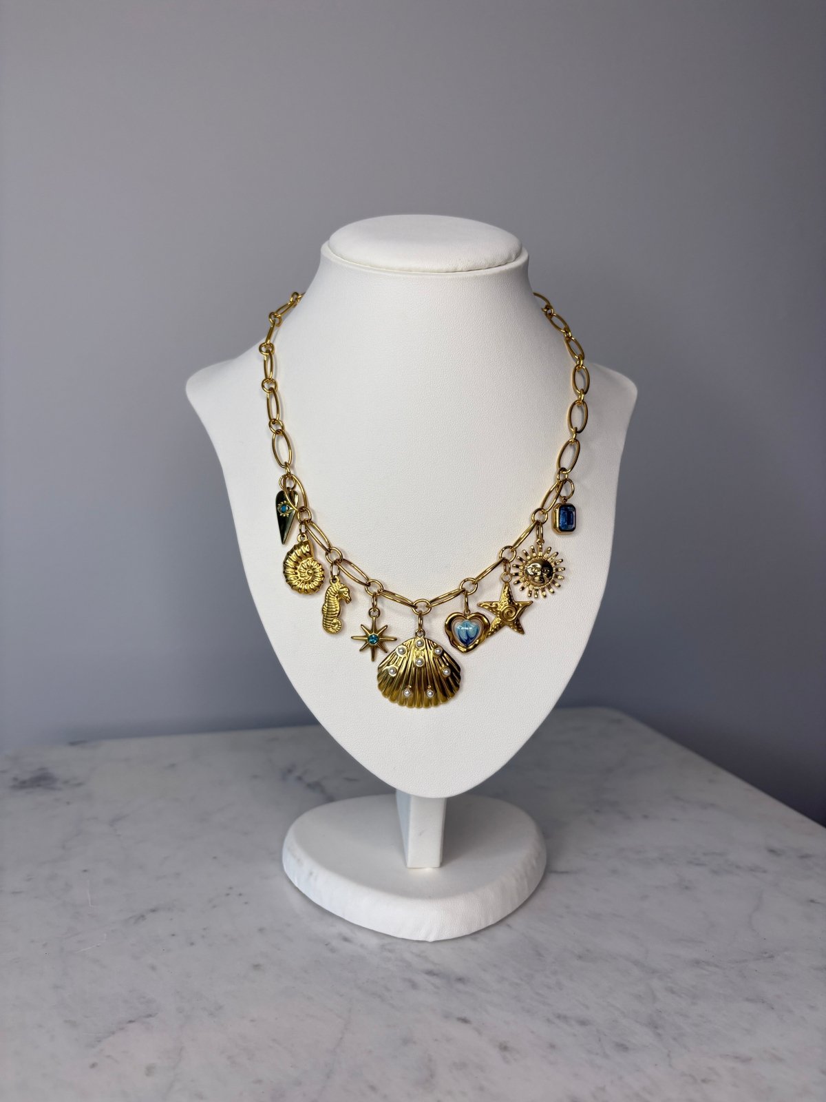 St Lucia Boutique Mel - sea inspired charm necklace - Shop women's at St Lucia Boutique