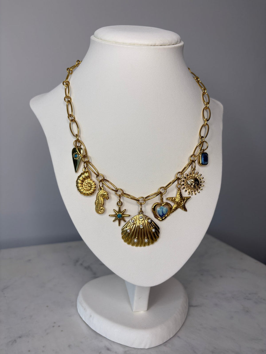 St Lucia Boutique Mel - sea inspired charm necklace - Shop women's at St Lucia Boutique