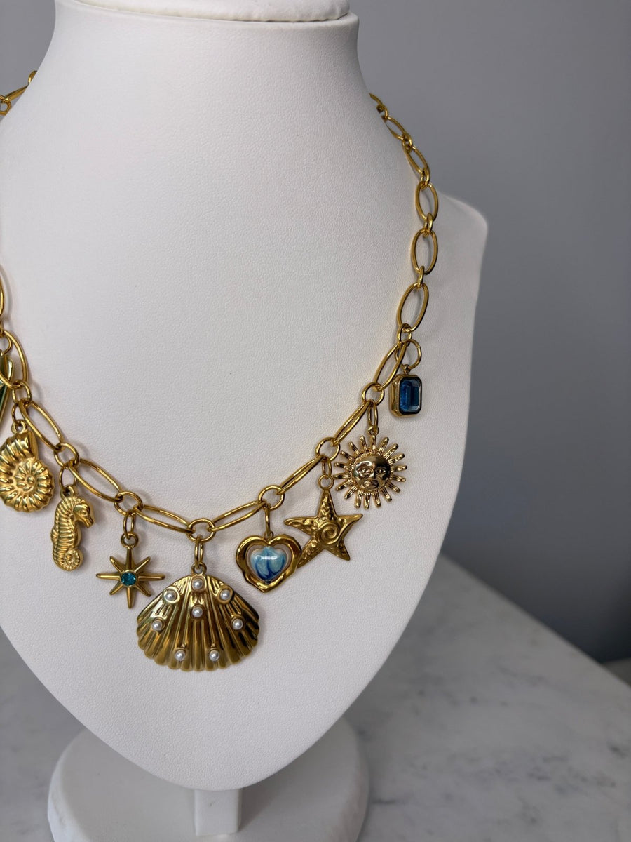 St Lucia Boutique Mel - sea inspired charm necklace - Shop women's at St Lucia Boutique