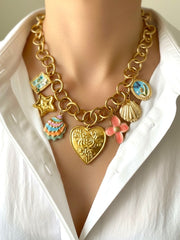 Charm Avenue Noelle charm necklace - 18k gold plated - Shop women's at Charm Avenue