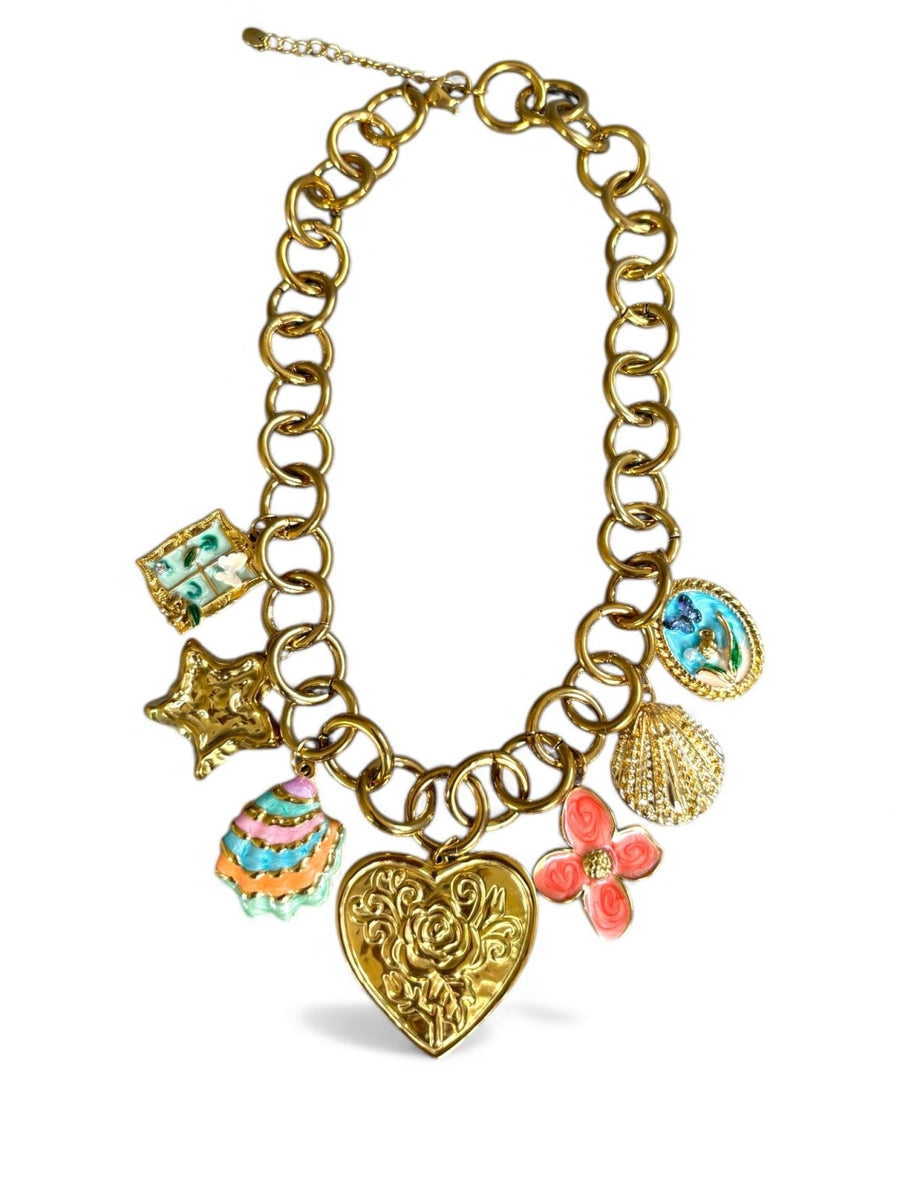 Charm Avenue Noelle charm necklace - 18k gold plated - Shop women's at Charm Avenue