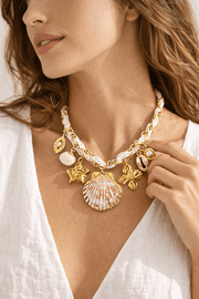 Charm Avenue Ocean dayze charm necklace - 18k gold plated - Shop women's at Charm Avenue