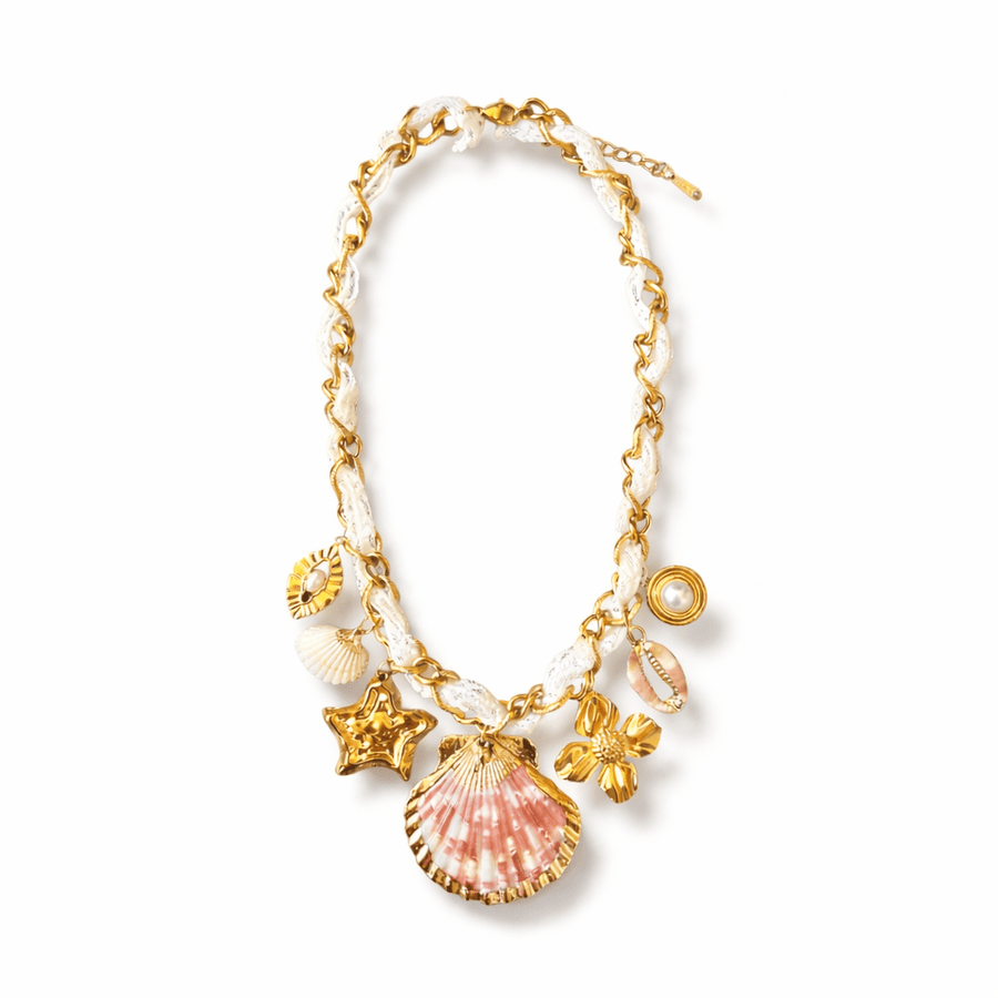 Charm Avenue Ocean dayze charm necklace - 18k gold plated - Shop women's at Charm Avenue