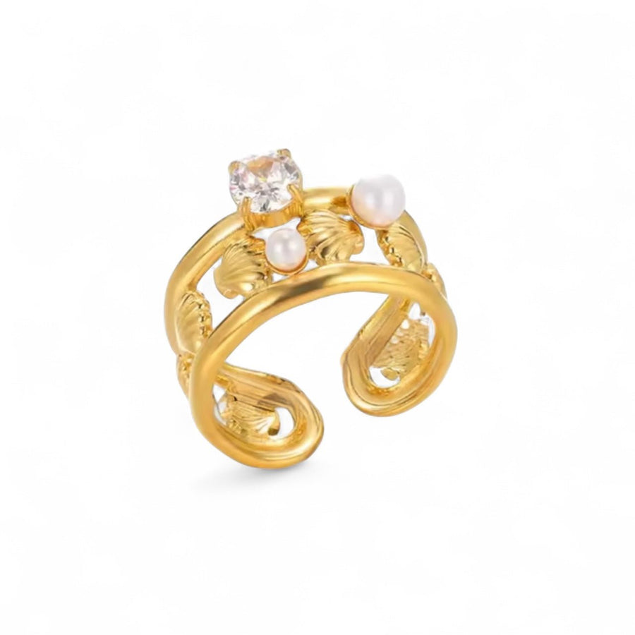 Charm Avenue Ocean dreamer ring - 18k gold plated - Shop women's Accessories at Charm Avenue
