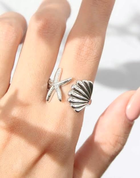 St Lucia Boutique Ocean Ring - Silver - Shop women's Accessories at Charm Avenue