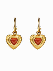 Charm Avenue One love earrings - 18k gold plated - Shop women's at Charm Avenue