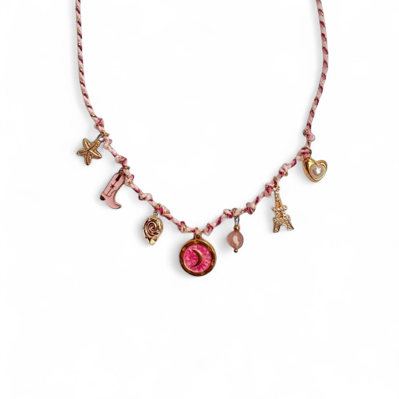 Charm Avenue Parisian girl - rope charm necklace - Shop women's at Charm Avenue