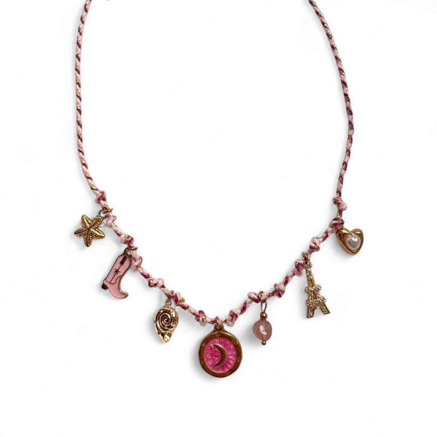 Charm Avenue Parisian girl - rope charm necklace - Shop women's at Charm Avenue